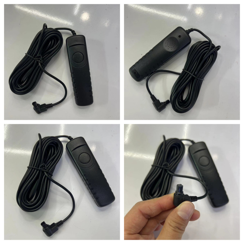 Kabel za daljinsko upravljanje zatvaračem kamere – Modeli RS-60E3, 80N3, MC-DC2, MC-30, RM-VPR1, RM-UC1; Materijal: guma; Maksimalno opterećenje: više od 10 kg; Težina: 50 g