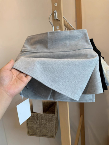Split joga skort za žene, visokim strukom, za sve sezone, A-linija, poliester/elastan, svjež i sladak stil