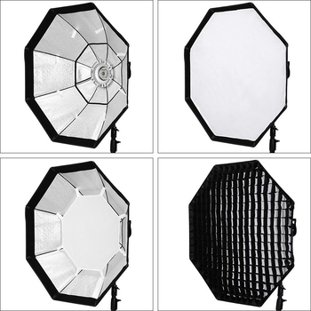 HS365 Luminatoare pentru lumină difuză – cutie octagonală, aliaj de aluminiu, încărcare maximă sub 2 kg, montură Baorong bayonet, include grilă cu celule