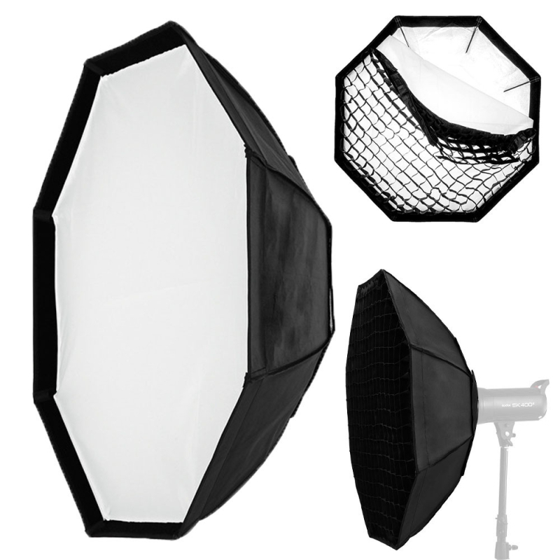 HS365 Luminatoare pentru lumină difuză – cutie octagonală, aliaj de aluminiu, încărcare maximă sub 2 kg, montură Baorong bayonet, include grilă cu celule