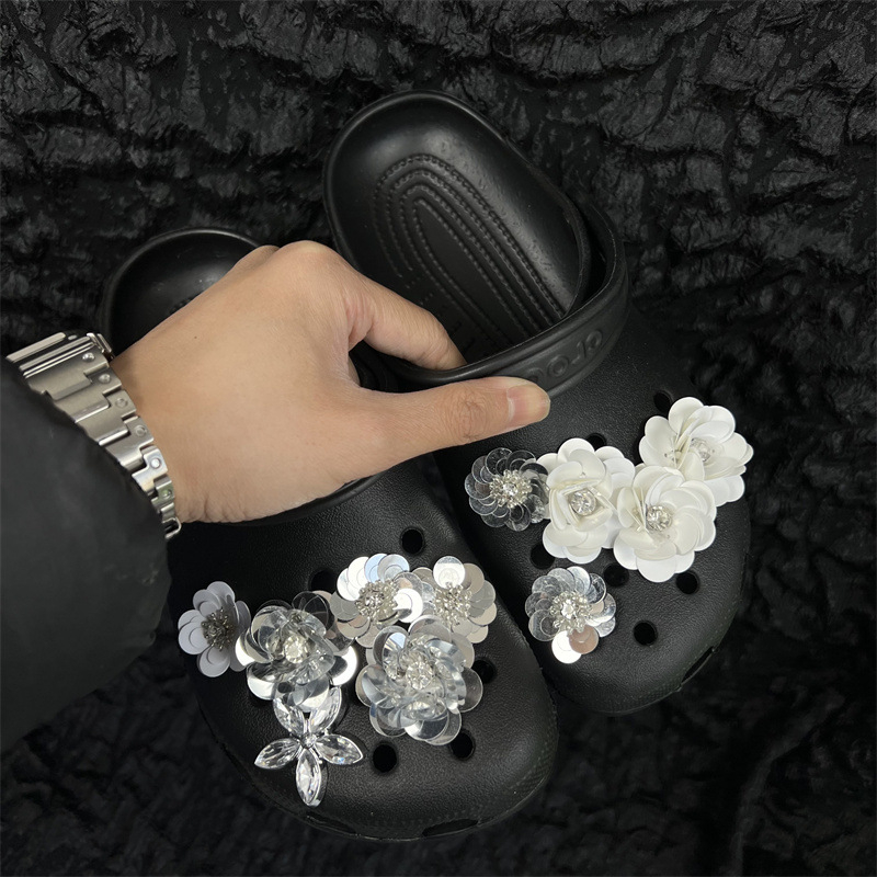 Обувна цветна украса с отделяща се акрилна пеперуда и копче, модел №24; подходяща за спортни обувки, кожени обувки, ботуши, сандали, ежедневни и работни обувки; стил: обувна закопчалка, ретро