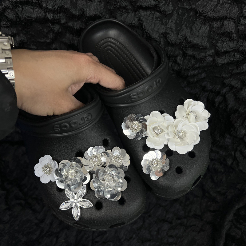 Обувна цветна украса с отделяща се акрилна пеперуда и копче, модел №24; подходяща за спортни обувки, кожени обувки, ботуши, сандали, ежедневни и работни обувки; стил: обувна закопчалка, ретро