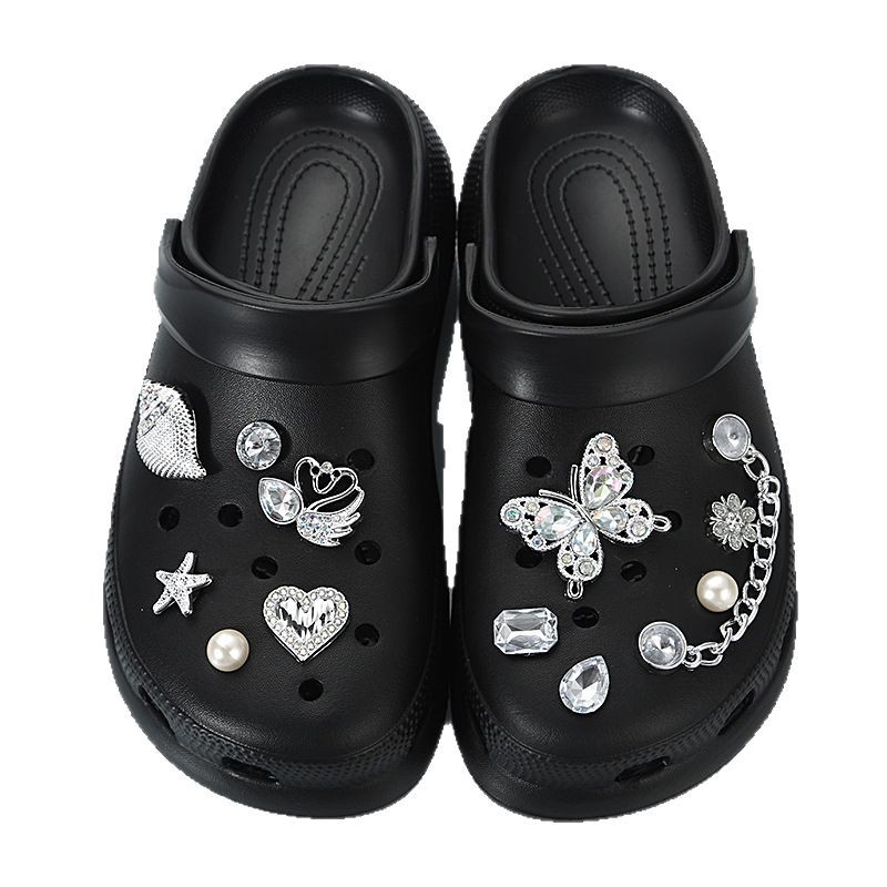 Accesoriu cataramă pentru pantofi pentru șlapi/sandale — floare Crocs, plastic ABS (Model: Cataramă pentru pantofi; Tip: Șlapi/Sandale; Stil: Crocs floare; Material: ABS plastic; Sezon: Vară, Iarnă, Primăvară, Toamnă)