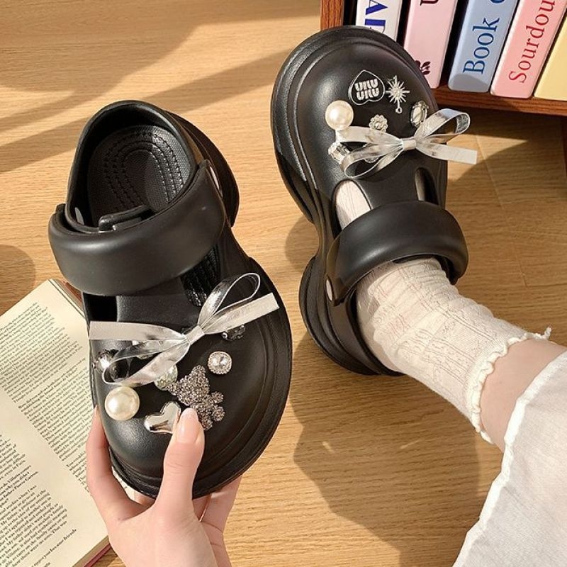 Cataramă detașabilă pentru pantofi, cu cristale, decor floral pentru încălțăminte casual, papuci și Crocs, model în formă de I, pentru toate anotimpurile