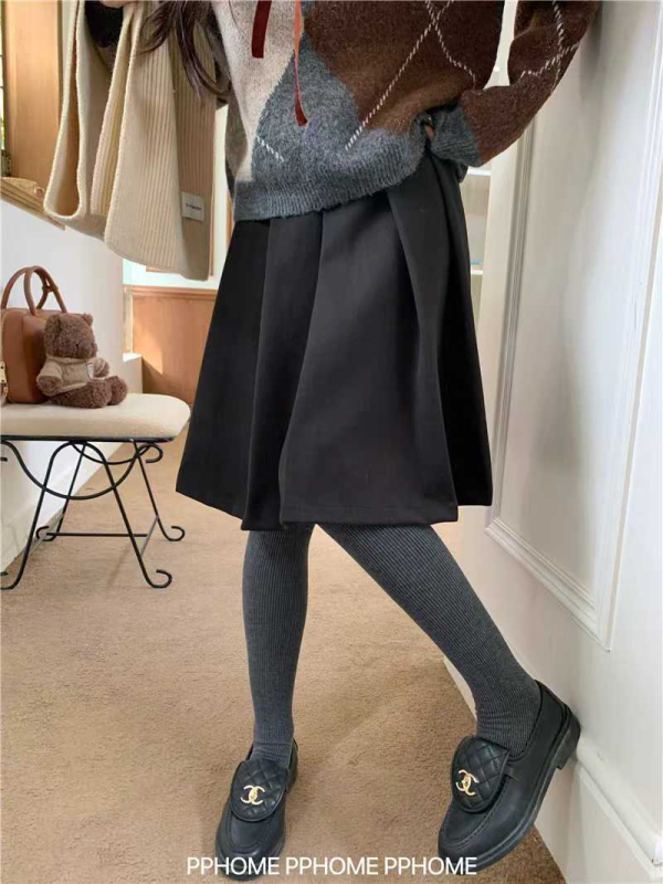 Plisirana vunena midi suknja, mikroelastična, bez glačanja, fakultetski stil