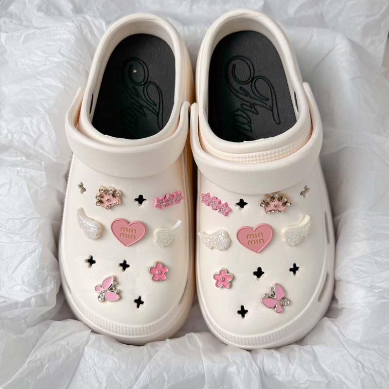 Hole Shoes Flower Buckle — DIY ukrašavanje cipela, model AN0202 Girly Heart, stil Maiden Wind / Sweet Academy