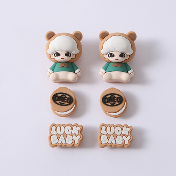 Обувна катарама за DIY обувки с дупки — мечешка тематика, ежедневен стил, подходяща за всички сезони