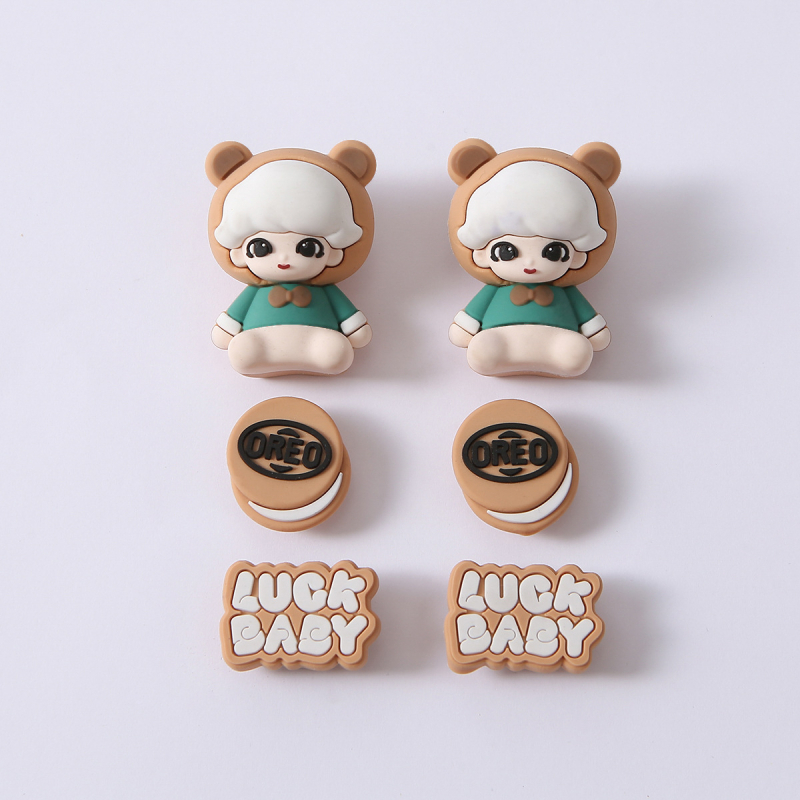 Обувна катарама за DIY обувки с дупки — мечешка тематика, ежедневен стил, подходяща за всички сезони