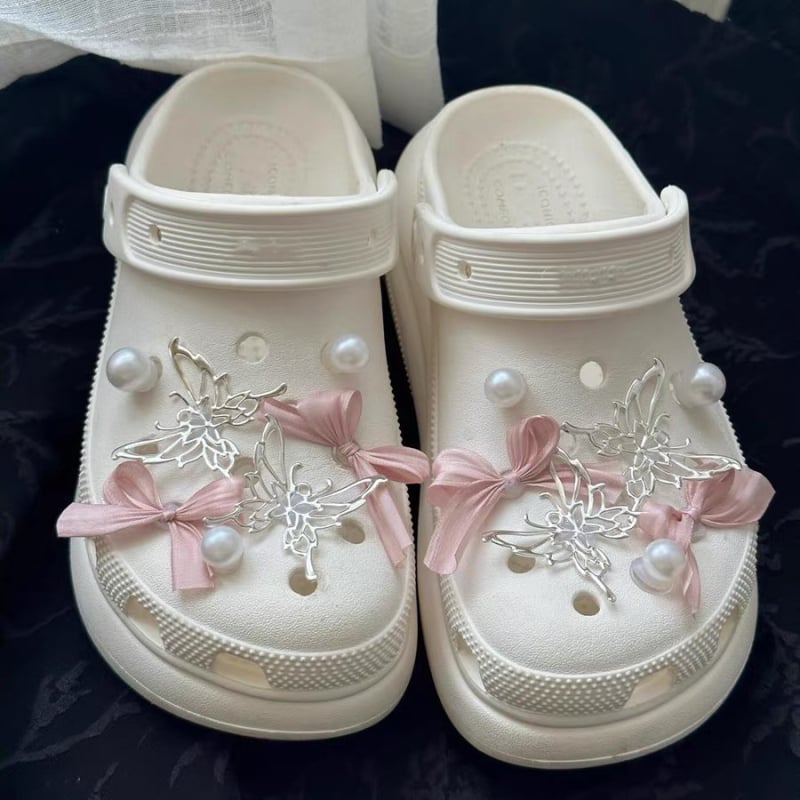 Crocs cvjetna kopča za cipelu – ukras za gornji dio cipela, stil: cvijet za obuću, Sweet Academy; Model: Crocs shoe flower; Pogodno za sandale i papuče; Sezone: ljeto, zima, proljeće, jesen