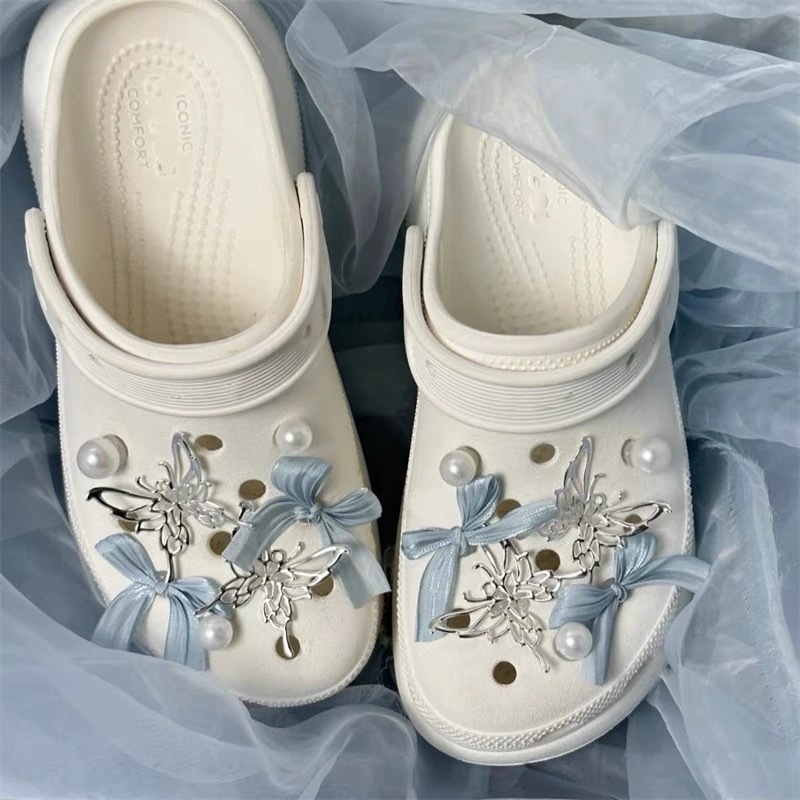 Crocs cvjetna kopča za cipelu – ukras za gornji dio cipela, stil: cvijet za obuću, Sweet Academy; Model: Crocs shoe flower; Pogodno za sandale i papuče; Sezone: ljeto, zima, proljeće, jesen