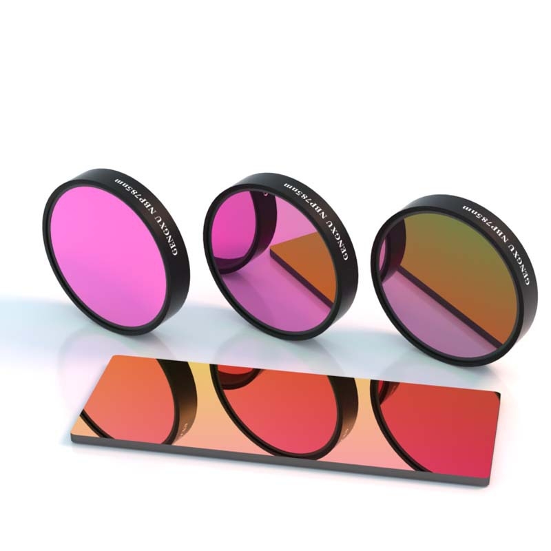 785 nm близкоинфрачервен теснополосен филтър - персонализиран модел Nbp, оптично стъкло за измервателна апаратура и оптично изображение