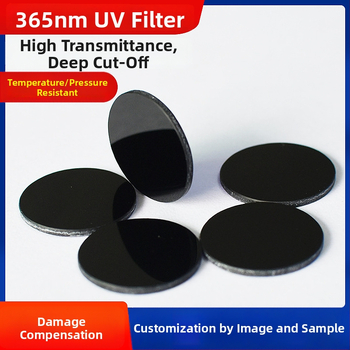 Kvarcno staklo UV365nm ljubičasti filtr za fluorescenciju, crno ogledalo