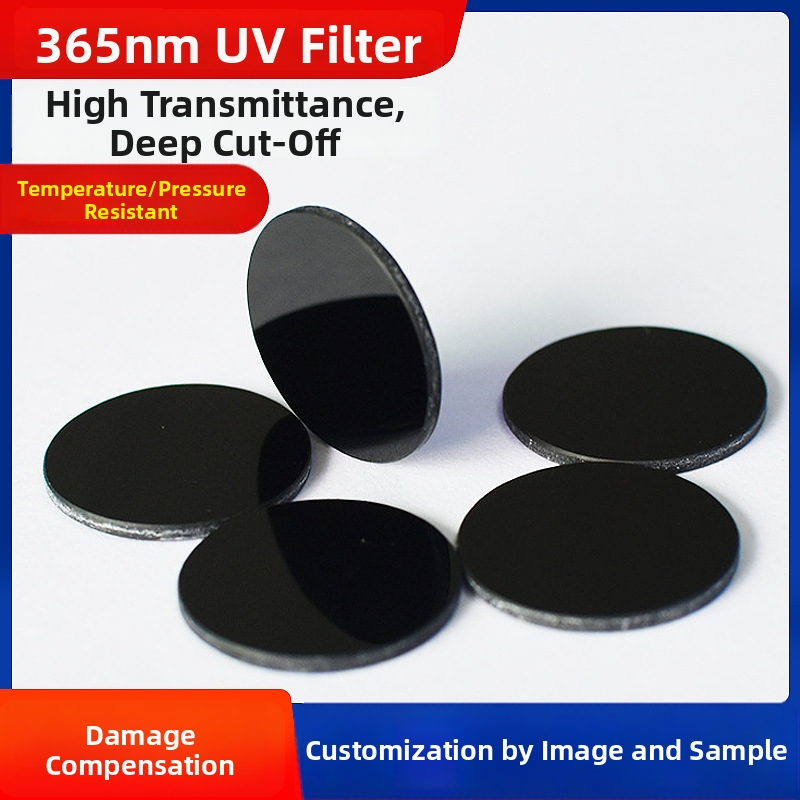 Kvarcno staklo UV365nm ljubičasti filtr za fluorescenciju, crno ogledalo