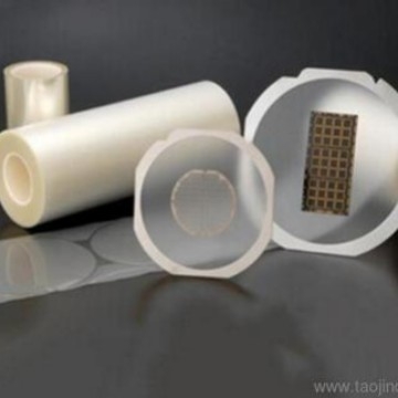 PET лента за рязане на вафери и стъкло – пиролитен филм, UV намаляване, висока вискозност – дебелина 0.18 мм, краткотрайна 130°C, дълготрайна 80°C