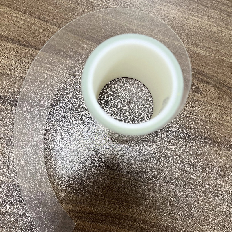 PET лента за рязане на вафери и стъкло – пиролитен филм, UV намаляване, висока вискозност – дебелина 0.18 мм, краткотрайна 130°C, дълготрайна 80°C