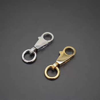 Ατσάλινος καραμπίνερ αποσκευών με γεωμετρικό σχέδιο, επένδυση από δέρμα κορυφαίας ποιότητας βοδινού, μάρκα Yiyu, Άνοιξη 2024