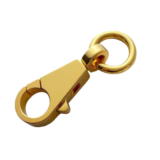 Ατσάλινος καραμπίνερ αποσκευών με γεωμετρικό σχέδιο, επένδυση από δέρμα κορυφαίας ποιότητας βοδινού, μάρκα Yiyu, Άνοιξη 2024