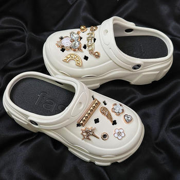 Alo077 Crocs 11-dijelni set ukrasnih kopčica za cipele s motivom sove s krilima, kristali, ABS i akril