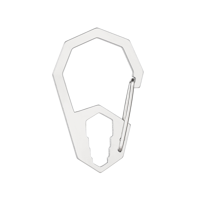 X-TOOLS Karabiner od nehrđajućeg čelika, oktagonalni oblik, brzo otpuštanje, višenamjenski, nosivost 20