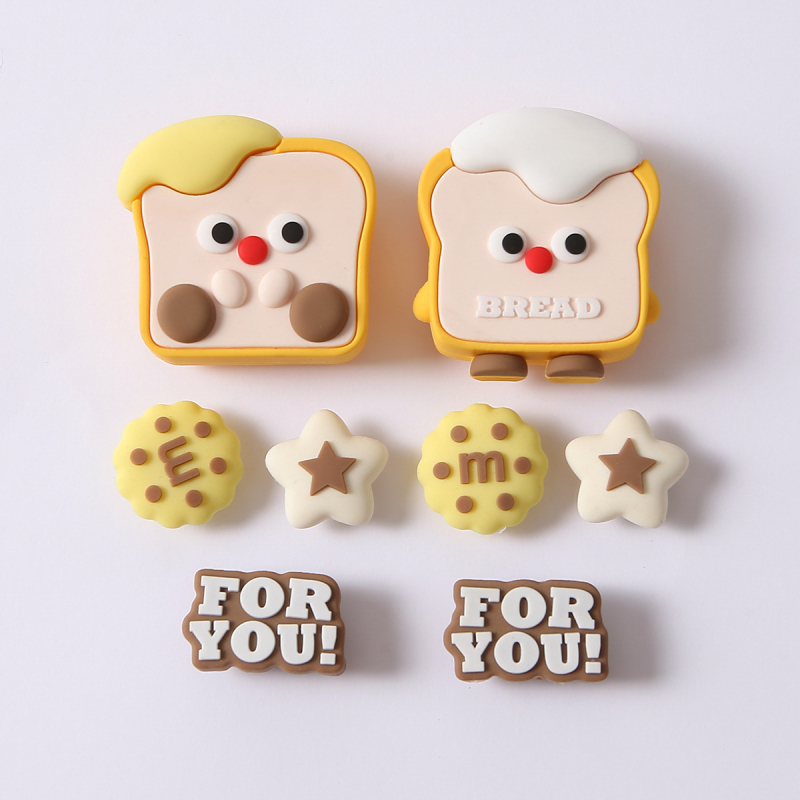Cipele kopče — uklonjive DIY dekor, stil Cute Butter Toast, pogodna za casual cipele, papuče i druge, za sve sezone