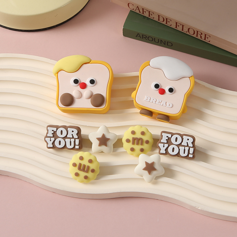 Cipele kopče — uklonjive DIY dekor, stil Cute Butter Toast, pogodna za casual cipele, papuče i druge, za sve sezone