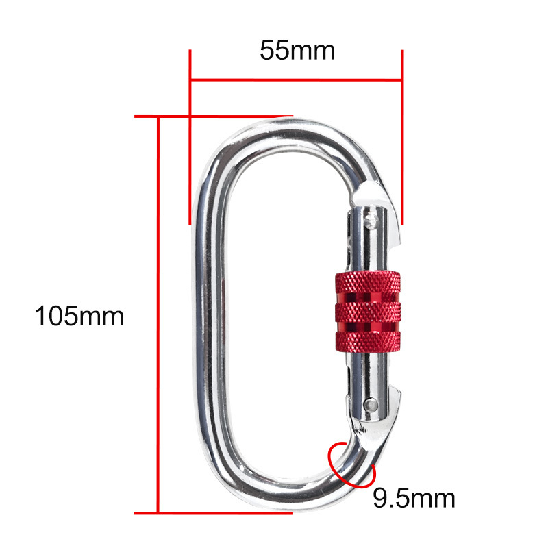 Vanjska metalna višefunkcionalna traka za ljuljačku s zaključavajućom kopčom i ograničavajućom kopčom (materijal: galvanizirano željezo; nosivost: 1000)