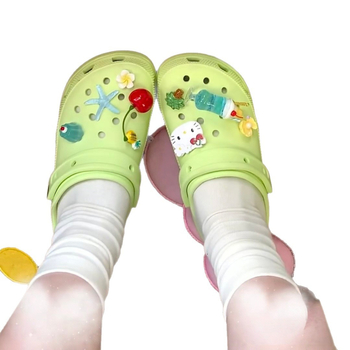 Kuka za cipele s cvjetnim ukrasom, za Crocs-stil cipele, uklonjiva, Cartoon Paradise stil, ljeto, Model 20255303, Kompatibilno s 1326527568, Marka Other