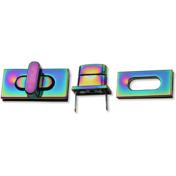 Ορθογώνια περιστροφική κλειδαριά αποσκευών – μεταλλικό εξάρτημα βαλίτσας, μοντέλο Y1280