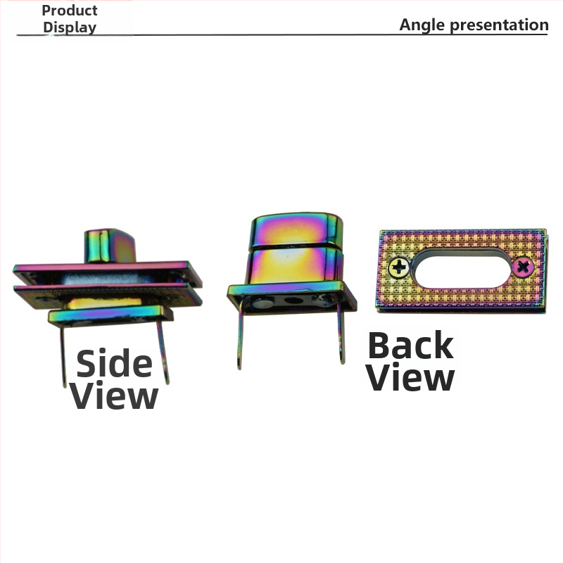 Pravoúhľová otočná zámka na batožinu – kovový hardvér pre batožinu, model Y1280