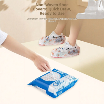 Κάλυμματα Παπουτσιών Μίας Χρήσης για Εσωτερική Χρήση, Τοποθετούμενα στον Τοίχο – Παχύτερα, Αδιάβροχα, Αντιολισθητικά, Ανθεκτικά στην Φθορά, 50 Πακέτα
