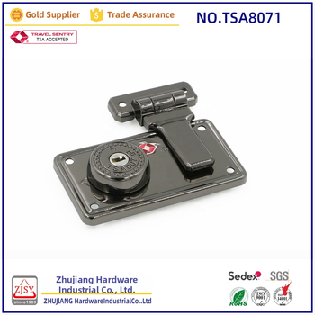 Pravougaoni brava za prtljagu 8071 – tijelo od cinkovog legura, 150 g, otisak logotipa