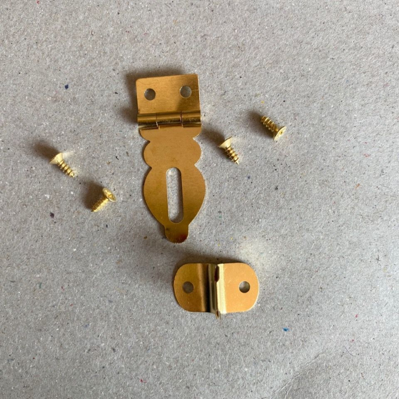 Σετ κλειδαριάς για κουτί κοσμημάτων: χαλκός κλειδαριά κουτιού, λουκέτο από κράμα ψευδάργύρου, με κλειδί