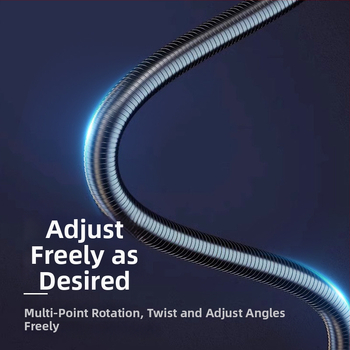 Podlahový stojan s klipom na telefón/tablet, voľne nastaviteľný, ABS+kovová konštrukcia, nosnosť až 2 kg