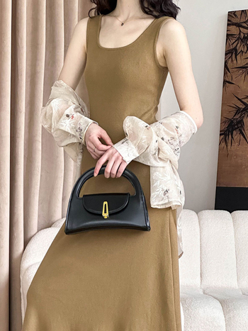 Női U-nyakú, ujjatlan kötött ruha, koreai stílus, karcsú szabás, A-vonalú maxi ruha, tavasz 2024