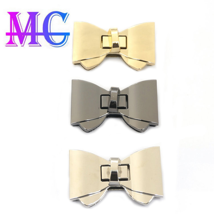 Twist Lock zámok na tašku s motívom motýľ, Mingcheng Hardware, pre tašky a kožené výrobky