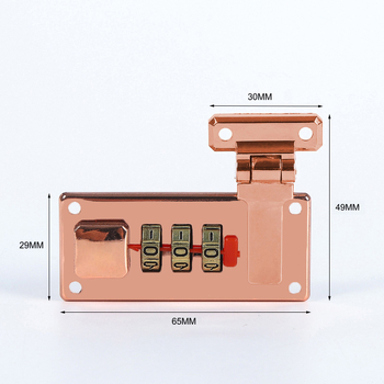 Jinrui brava s lozinkom za torbe i kofere — cinkova legura, 30 g