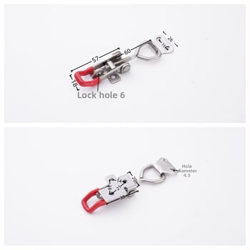 Anwang ανοξείδωτο Quick Clip 4001 με κλειδωτικό κλιπ και 3 οπές