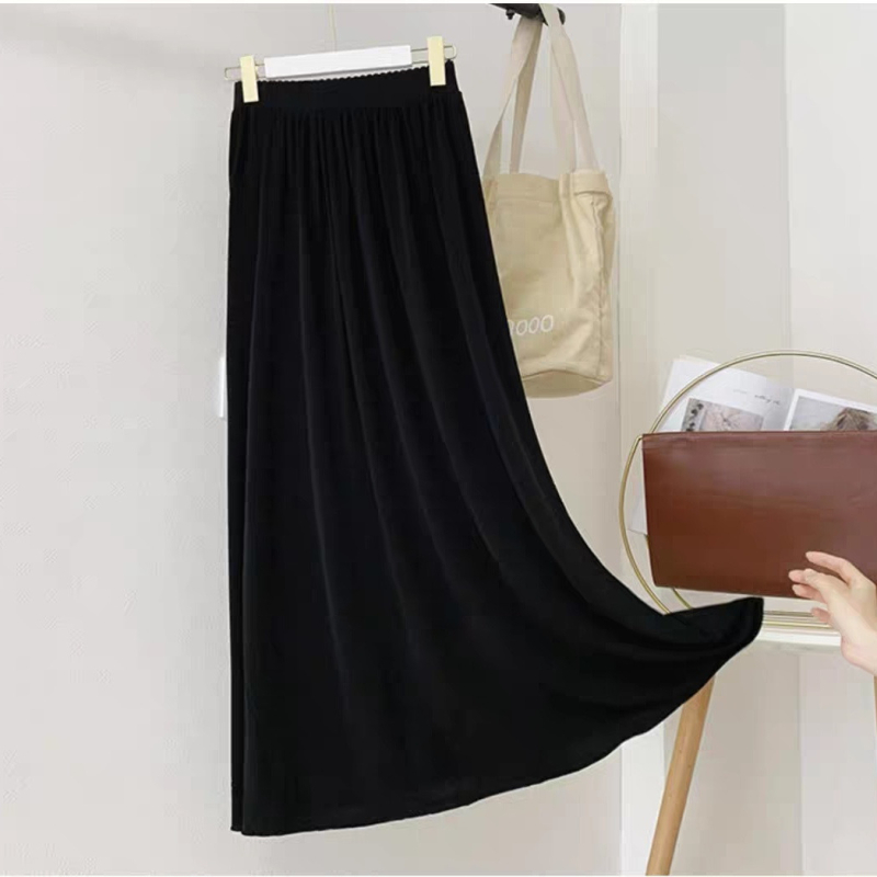 Hanfu donja suknja s protukliznom podstavom, unutarnja chiffon midi suknja, slojevite trake, svestrana baza suknja