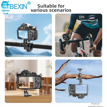 DSLR Κλιπ Crab Claw για Κάμερα – Κράμα Αλουμινίου, μέγιστο φορτίο 1,5 kg, βάρος 179 g, μοντέλο Wn-60s, εξάρτημα στήριξης φωτογραφίας με γιμπαλ