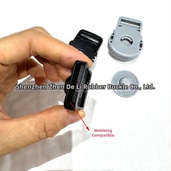 Пластмасова магнитна закопчалка за бебешки носач и чанти, едноцветен модел, марка Zhendeli rubber buckle