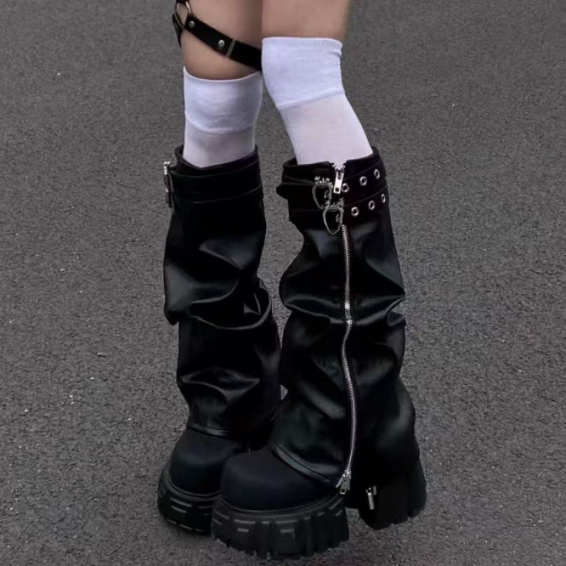 PU kožne navlake za čizme, čvrsti zatvarač, iznad koljena, visok tubus, UV zaštita