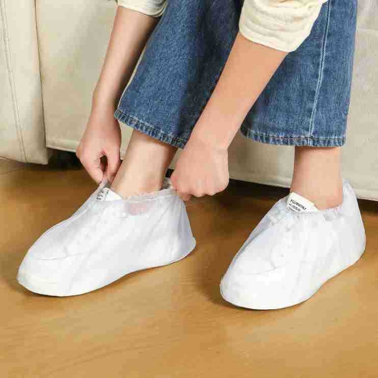 Huse de pantofi de ploaie, de unică folosință, din PVC, impermeabile, rezistente la uzură, antiderapante, groase, portabile pentru călătorii și activități în aer liber