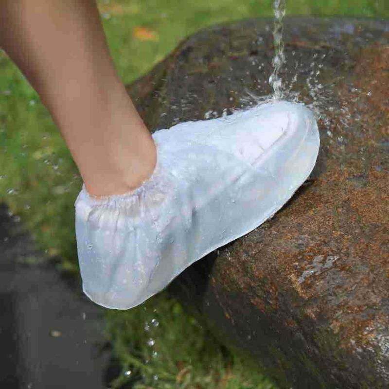 Huse de pantofi de ploaie, de unică folosință, din PVC, impermeabile, rezistente la uzură, antiderapante, groase, portabile pentru călătorii și activități în aer liber