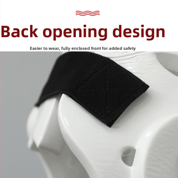 Karate prilba s ochranou tváre na súťaže a tréningy — telo z polyesterového vlákna