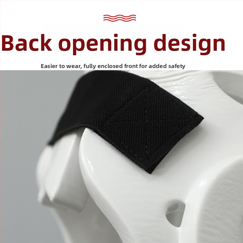 Karate prilba s ochranou tváre na súťaže a tréningy — telo z polyesterového vlákna