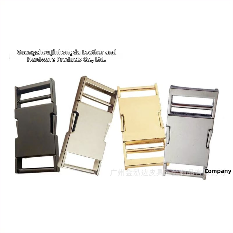 Jinhongda цинкова сплав плоска катарама за чанти и раници – износоустойчива, градски минималистичен стил, едноцветен аксесоар за чанти