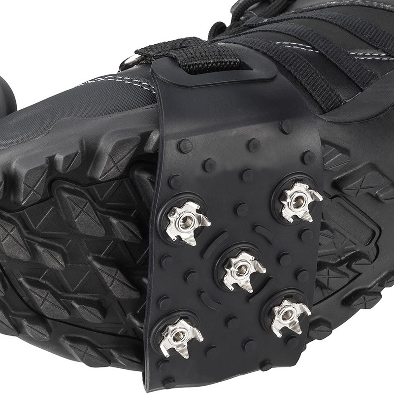 Protuklizna navlaka za cipele s 5‑zubnim krampovima, gumena, 1 par, Easy buckle