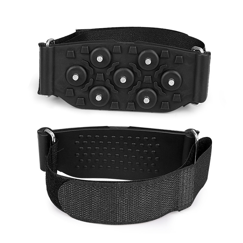 Cramponi reglabili pentru drumeții – protecții antiaderare pentru încălțăminte portabile, Material: TPR și oțel manganic