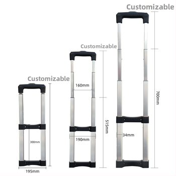 Hliníková teleskopická ťahová tyč pre batožinové doplnky