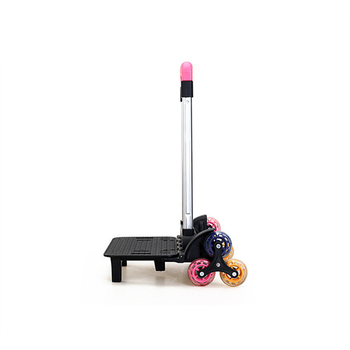 Aluminijski držač za školske torbe s šest kotača, penjanje uz stepenice, gradski minimalistički stil, dodatak za prtljagu